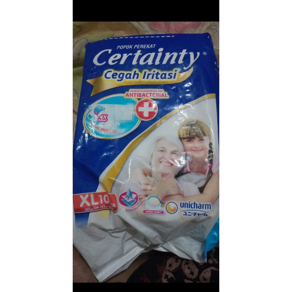 Popok Perekat Certainty | Popok Dewasa | XL10