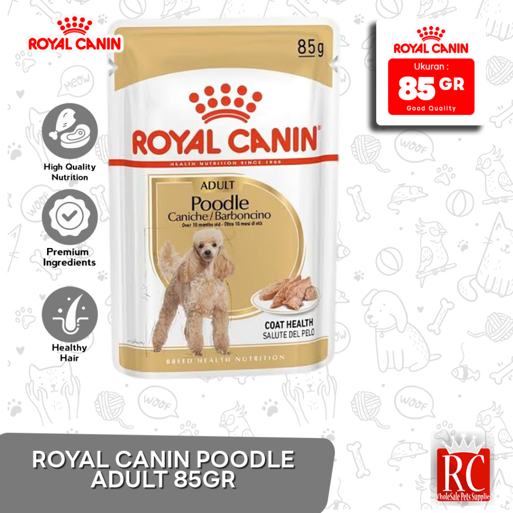 Makanan Anjing Poodle / Royal Canin Poodle Adult 85 Gram