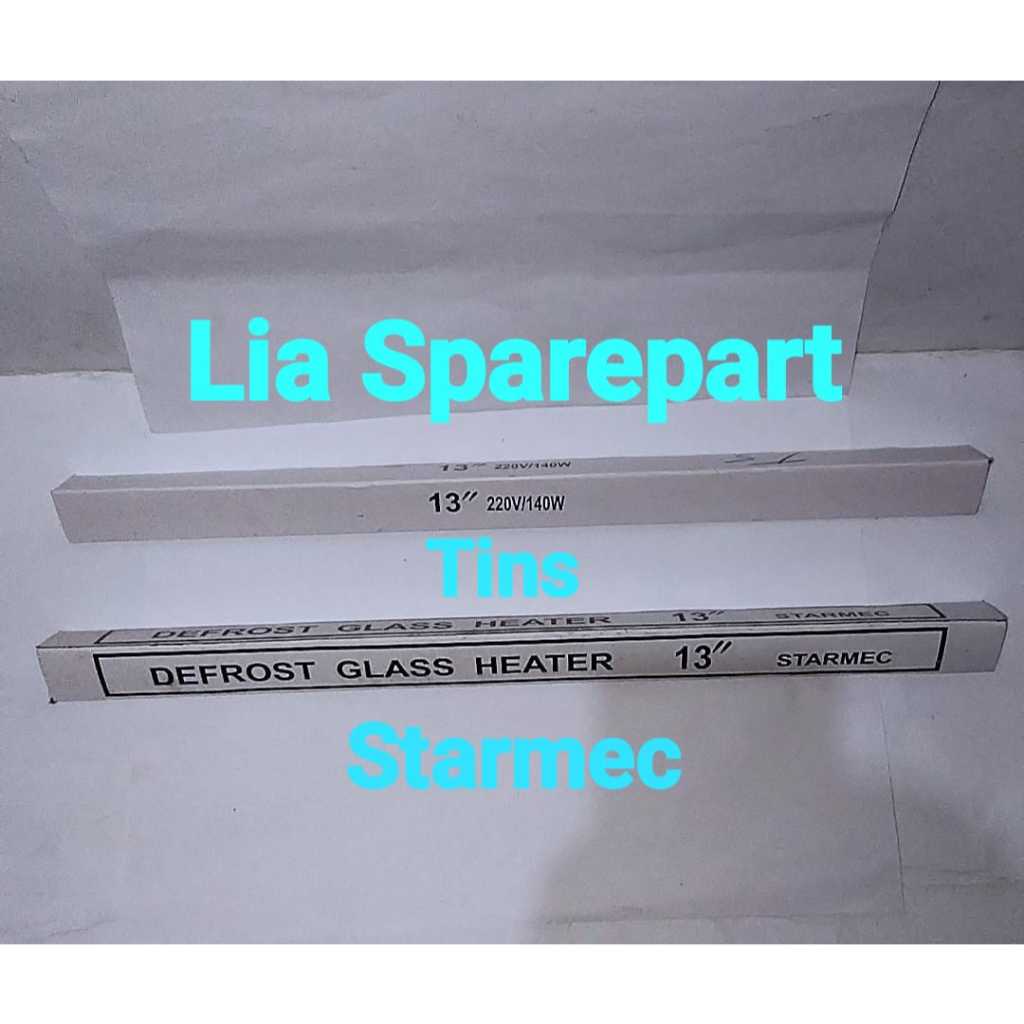 Heater Kaca 13 " inch Kulkas 2 Pintu Polytron  Pemanas Kulkas Pencair Bunga Es Merk Tins Dan Starmec
