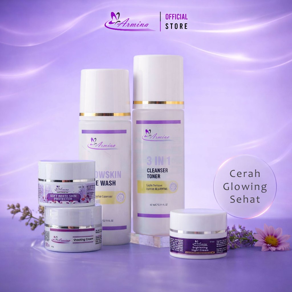ARMINA - Paket Skincare Whitening Organic Silver