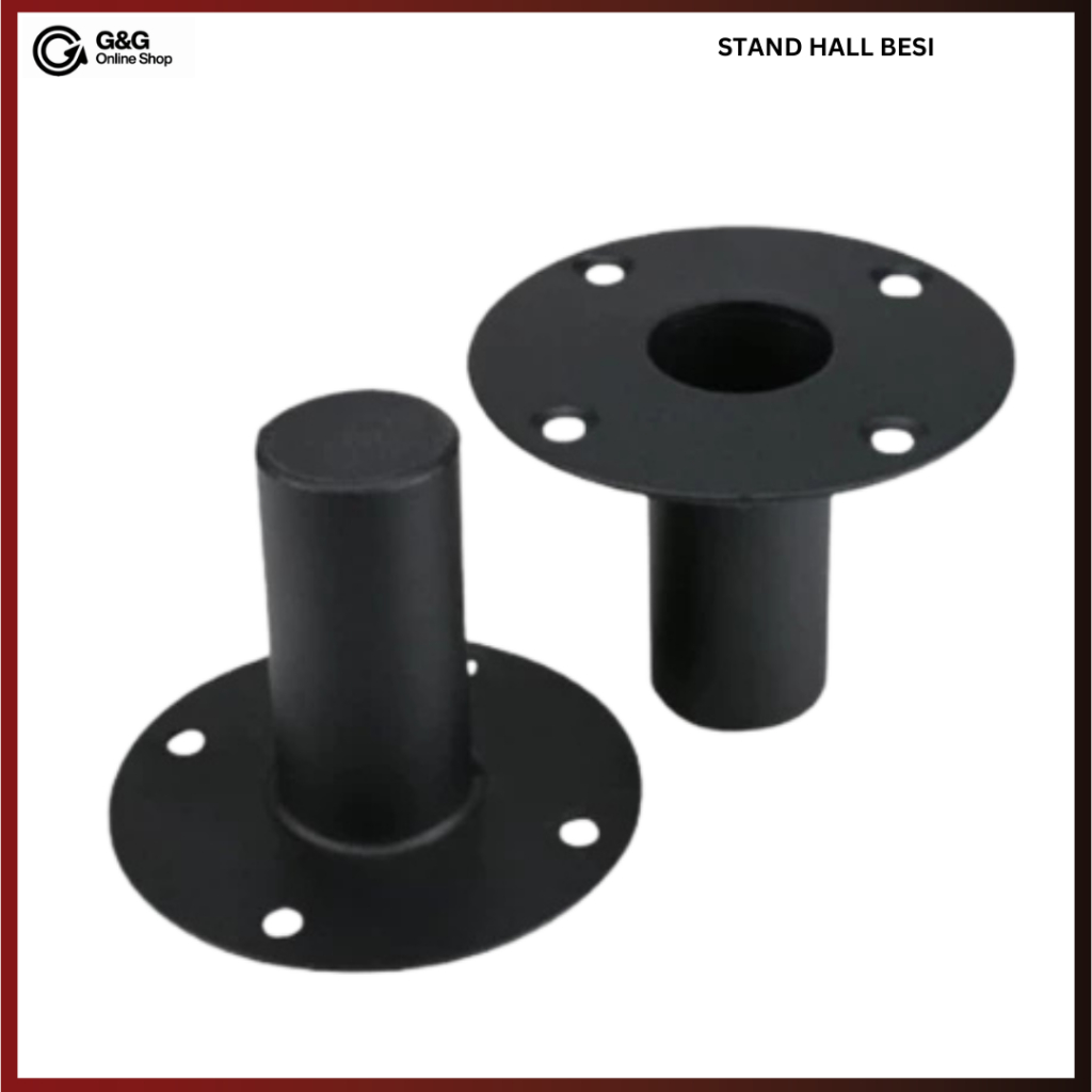 Stand Hall Besi Hitam Full Besi Import Kuat Kokoh untuk Instalasi Audio & Speaker I GNG AUDIO
