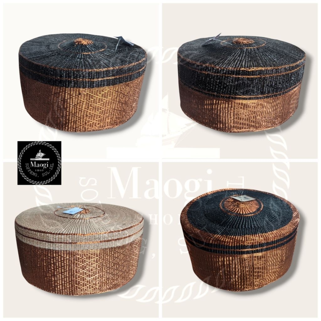 Songkok Bugis bahan Tembaga Recca Bone Soppeng Wajo Makassar Sulawesi Sul-Sel Kopiah Guru Bangsawan 