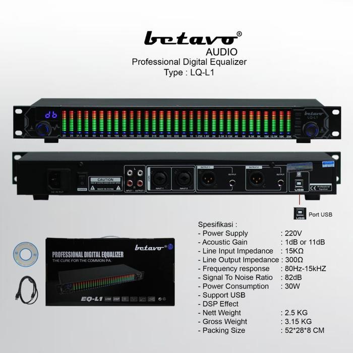 equaliser digital betavo Lq L1 original | MELODY CLASSIC