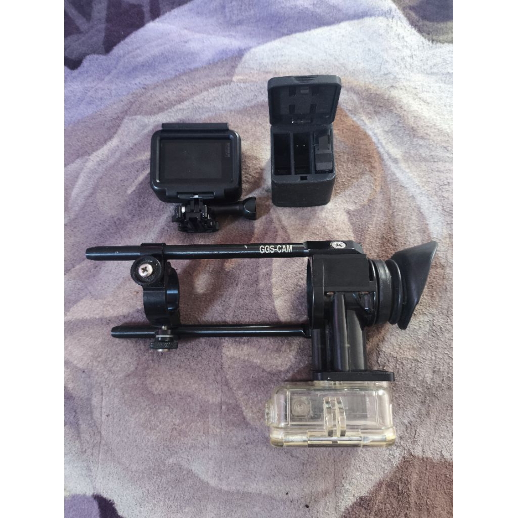 Gopro hero 7black lensa 12mm + mounting GGS cam (BEKAS, GOOD CONDITION)
