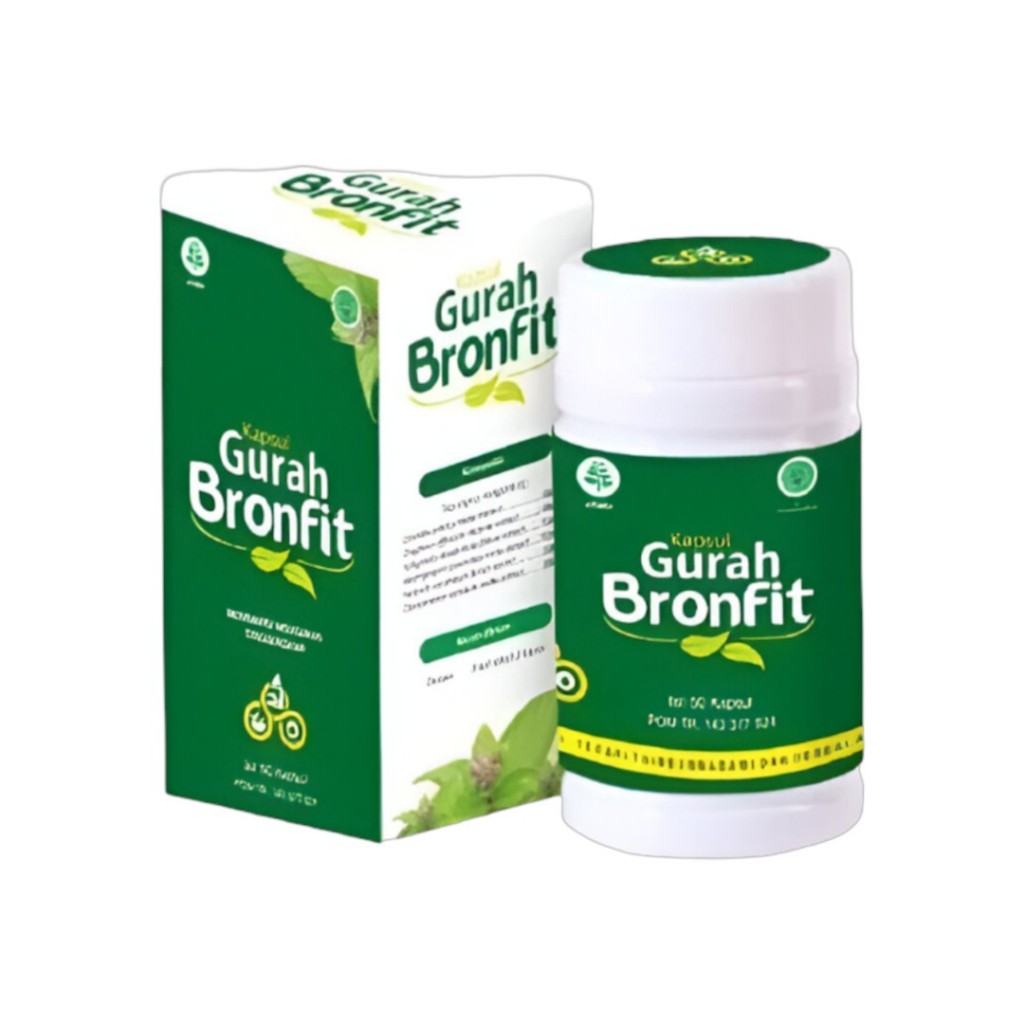 Gurah Bronfit Naturafit 50 Kapsul Herbal Pernapasan Alami
