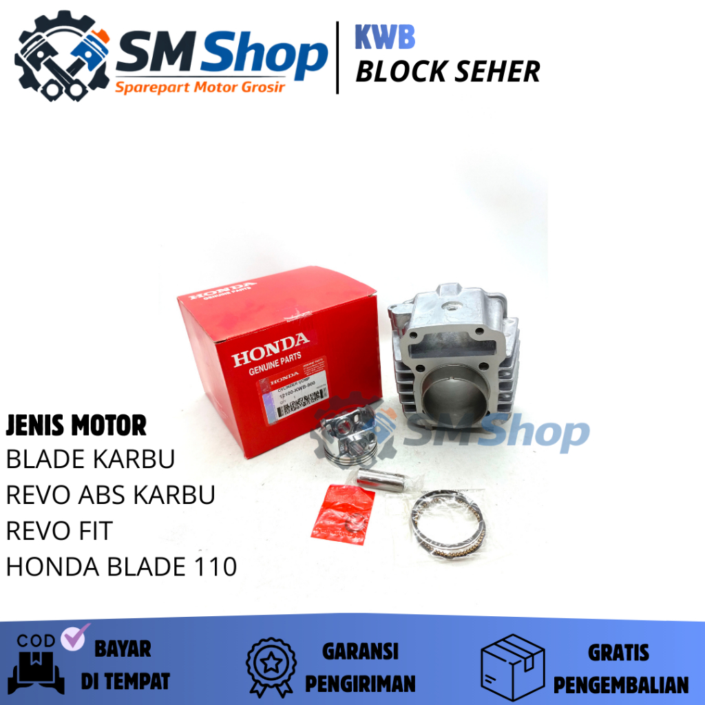 KWB BLOCK SEHER HONDA BLADE / BLOK SILINDER MOTOR REVO ABS / LINER BLOK SEHER / BORING SEHER / BLOK 
