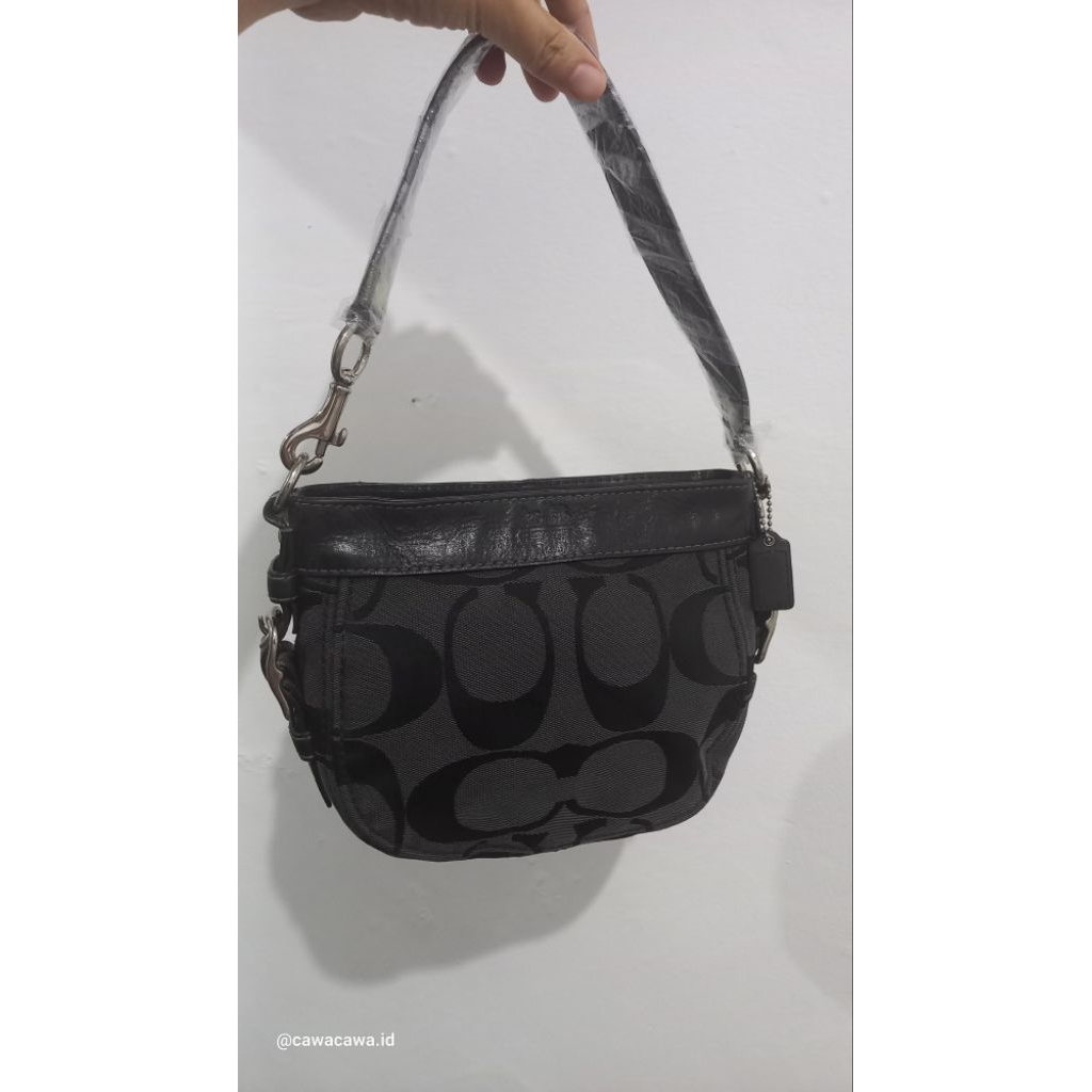 Handbag zoe mini signature black coach