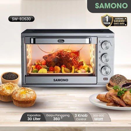 Oven Electric 30L SW-EOS30 / Oven Listrik Low Watt 30 Liter Stainless