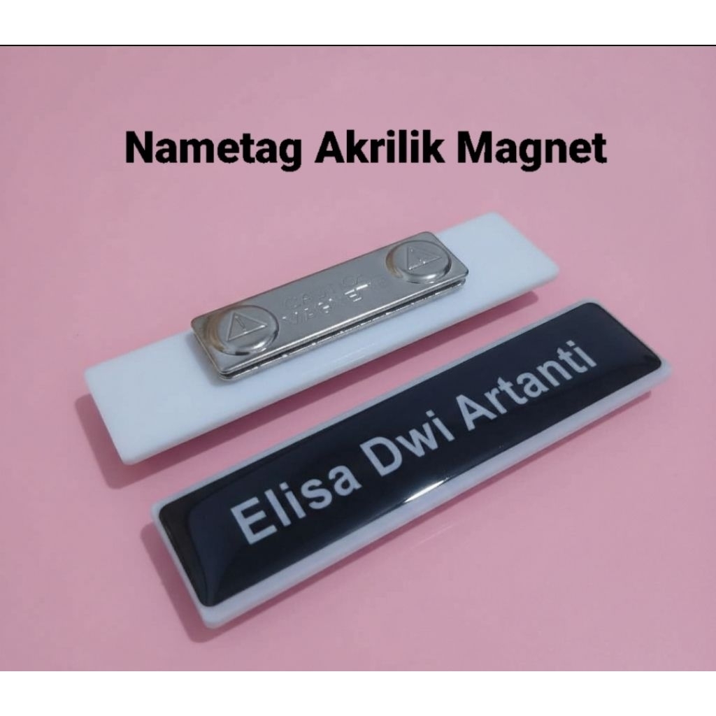 Name Tag Akrilik Magnet
