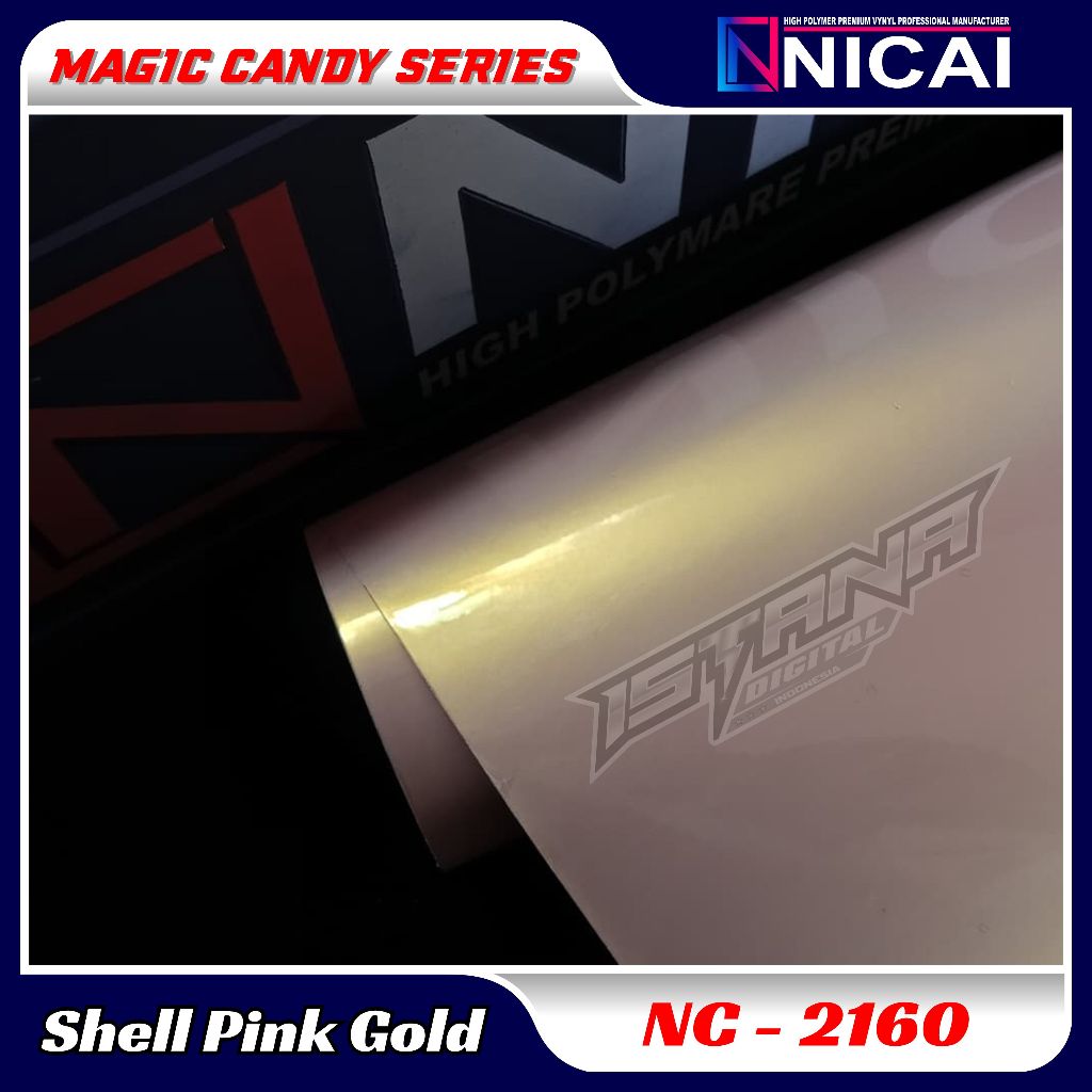 Sticker Skotlite Magic Candy 2160 Shell Pink Gold Nicai Premium