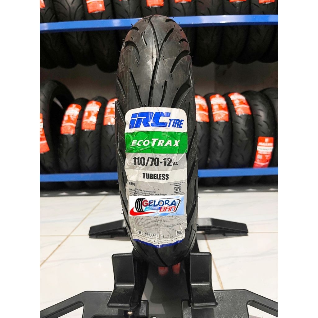 Ban IRC Ecotrax 110/70-12 ban motor ring 12 ban motor matic ban metik ring 12 ban irc 110/70-12 ban 