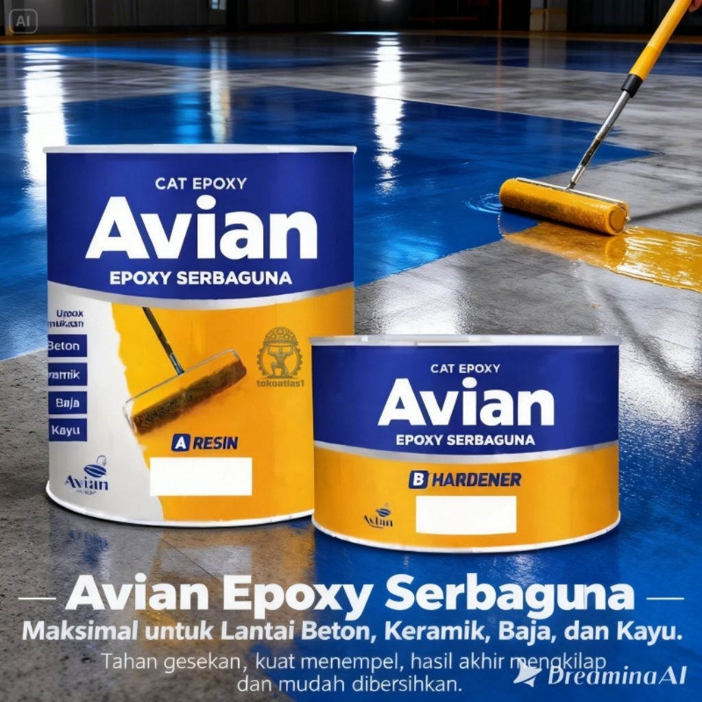Cat Epoxy Lantai Avian — Tahan Gesekan, Anti Noda, Hasil Mengkilap. Avian Cat Epoxy Lantai Serbaguna