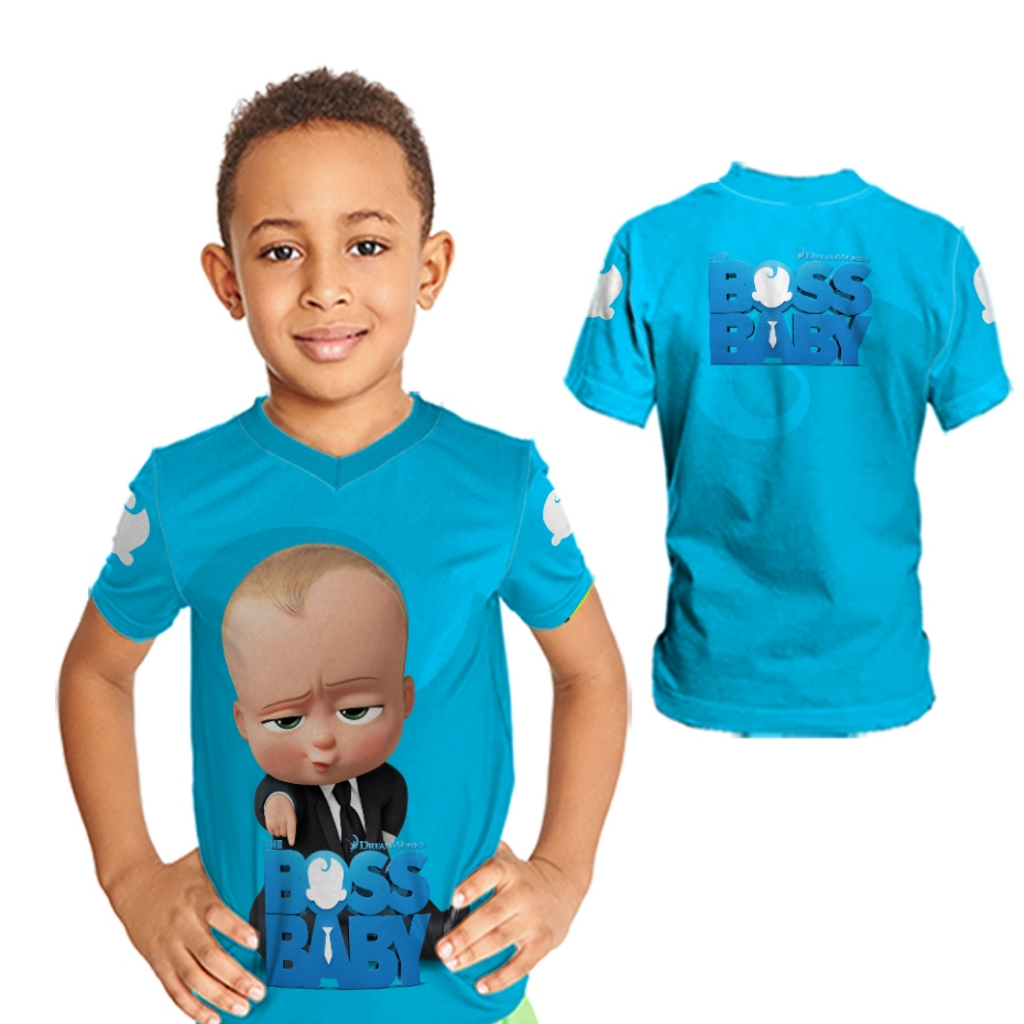 BOSS BABY Kaos anak Laki-Laki Sublime Fullprint