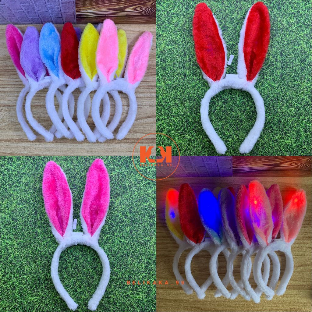 BANDO KELINCI BULU IMPORT LED 3 MODE / BANDO BUNNY BULU LED/ BANDO BULU LED / BANDO KELINCI LED
