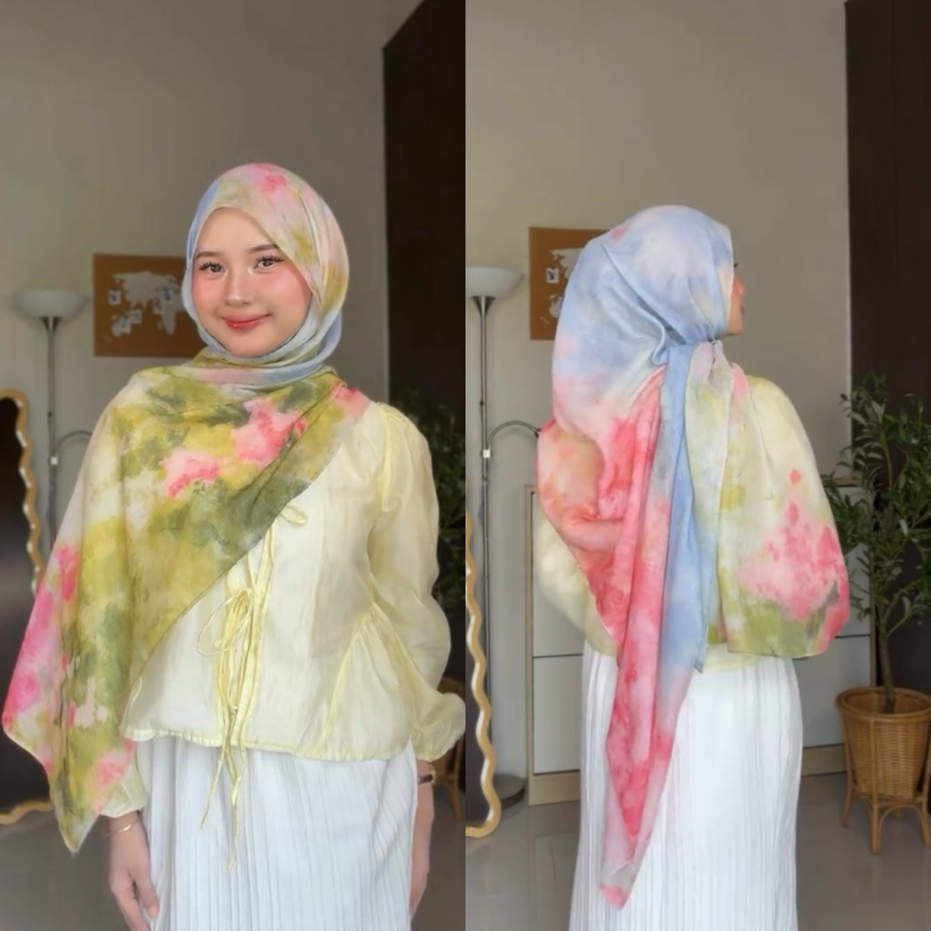 AMORE - Ready Stock | Pashmina Shawl Printed | Pashmina Viscose Printed | Pashmina Turkey Gradasi | 