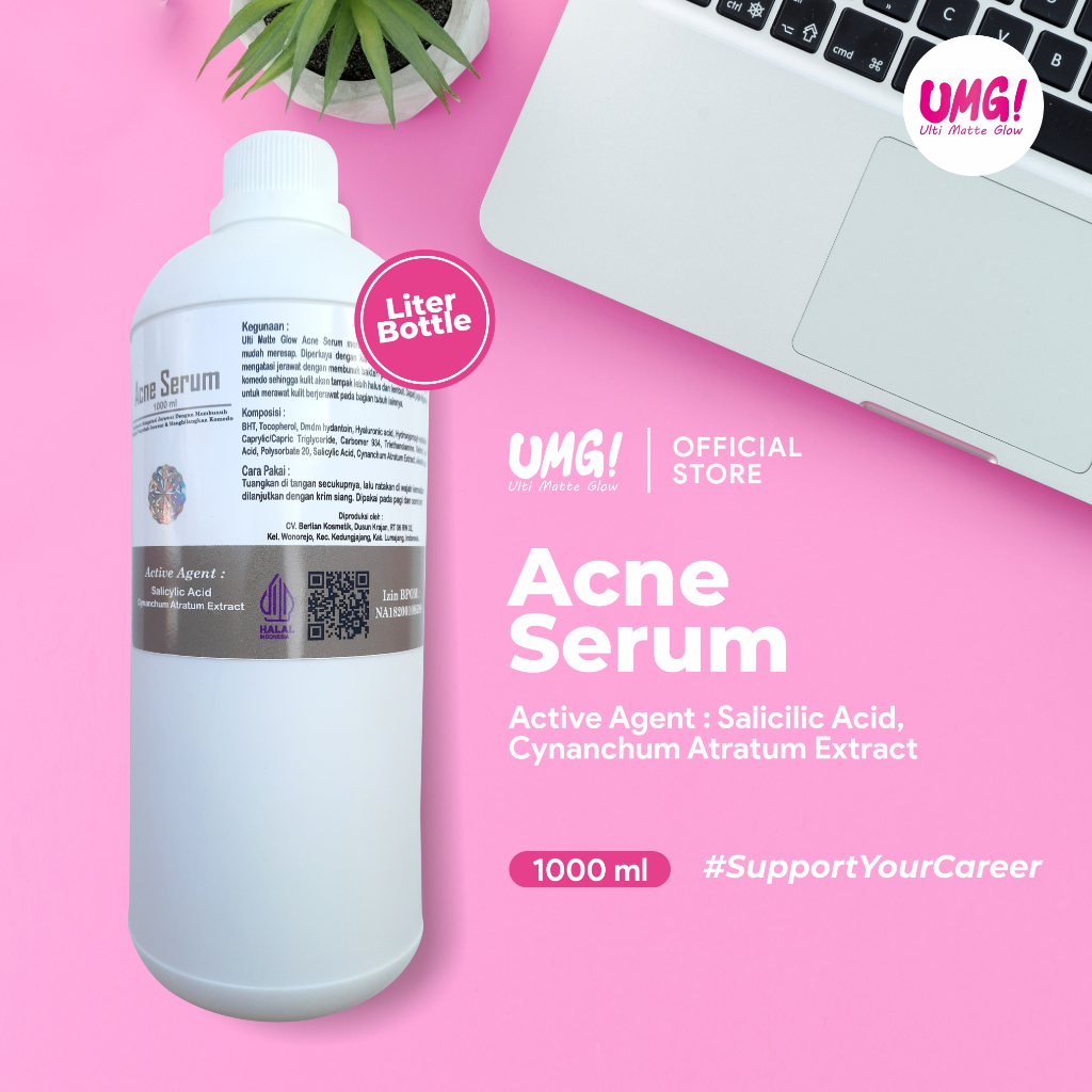 UMG! Ulti Matte Glow (1LITER) Acne Serum or Jerawat