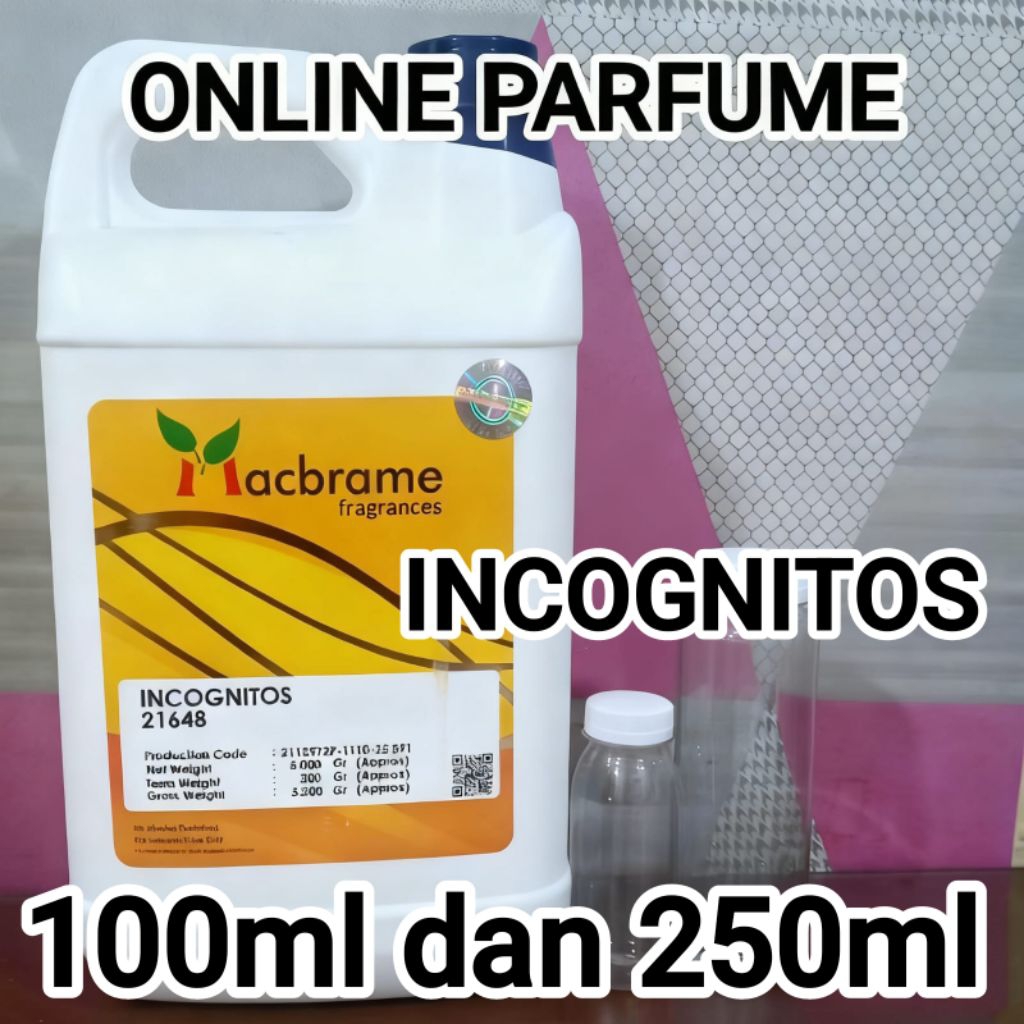 INCOGNITOS 100ml dan 250ml by MACBRAME