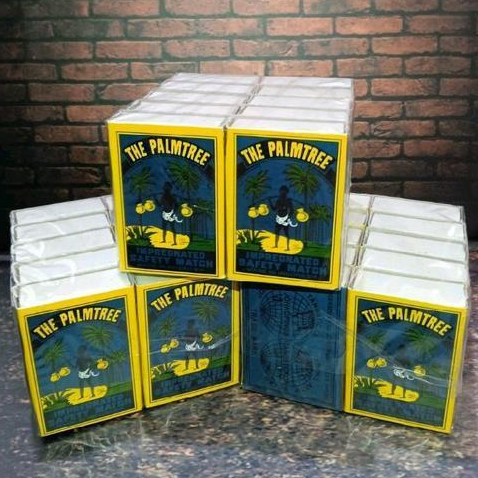 Korek Kayu Palm Tree Jadul Nostalgia Bahan Kayu Nuansa Jaman Dahulu 1 Pak Isi 10 PCS