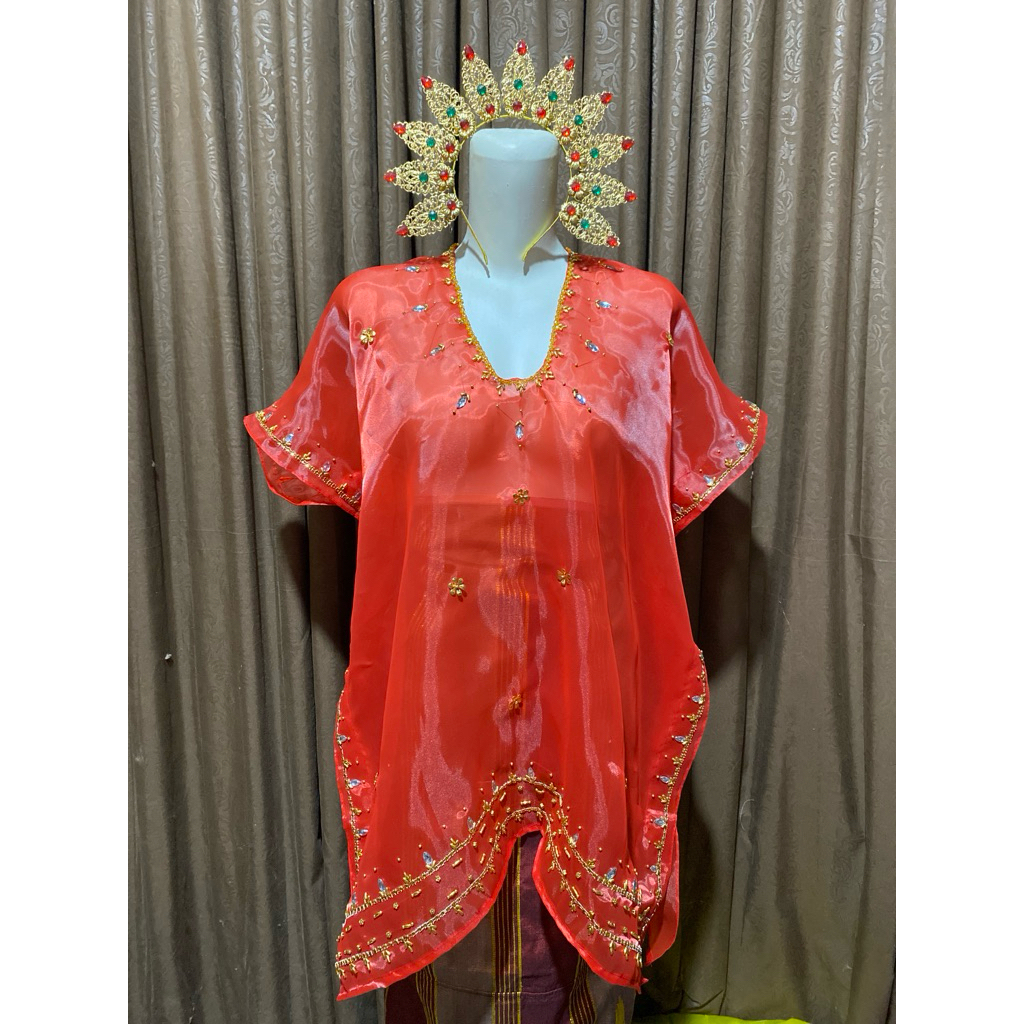 BEST SELLER BAJU BODO ORGANZA KOTAK MAKASSAR BUGIS TORAJA GOWA SULSEL SENGKANG WAJO LIPA SABBE BAJU 