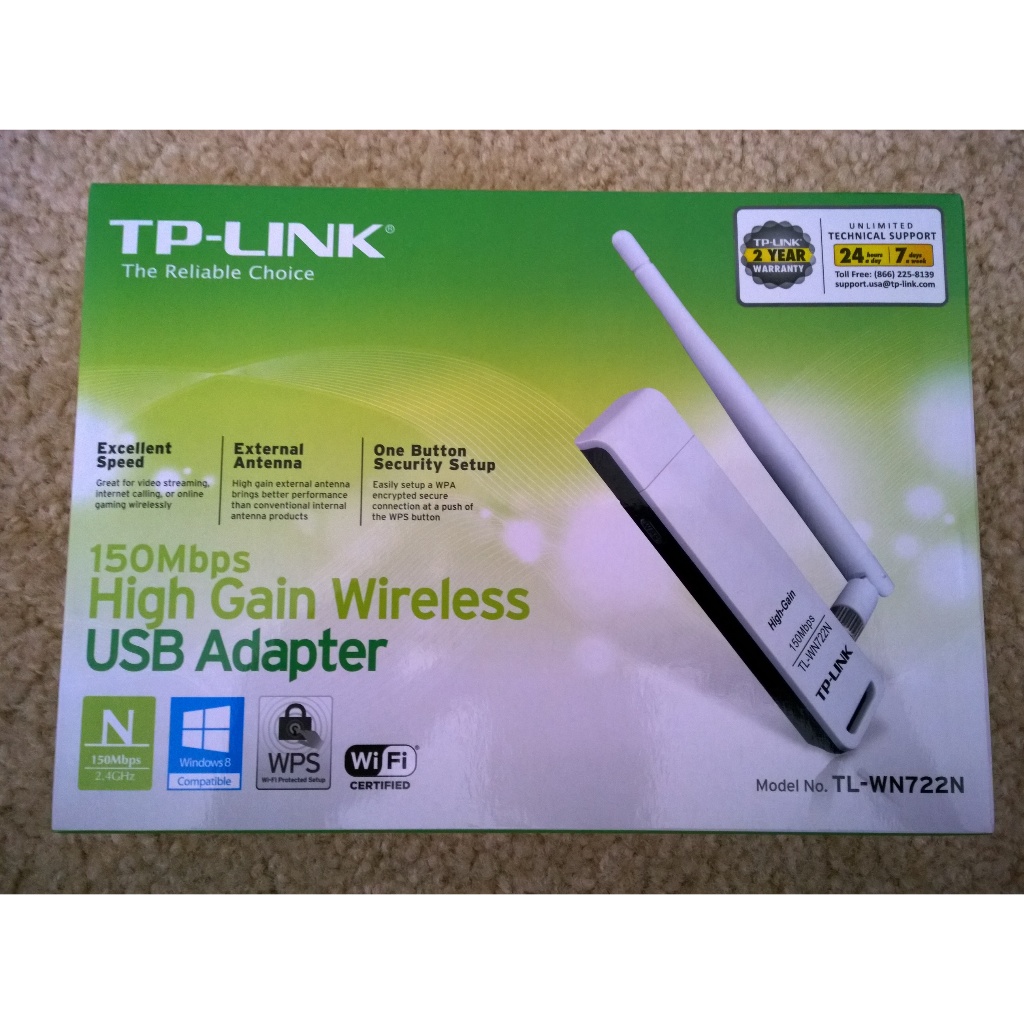 Original TP-Link TL WN722N V1 Tplink kondisi Baru Dus Hijau edisi Koleksi