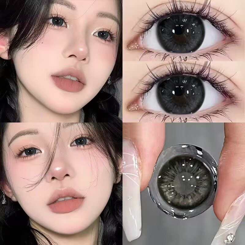 softlens hitam diameter 14 minus softlens diameter 14 minus bening Softlens 1 paket komplit minus Te