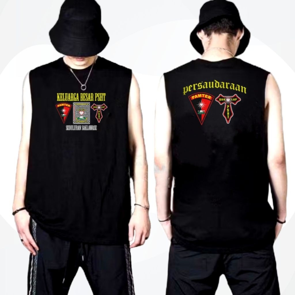 (Kode A) Singlet Keluarga Besar PSHT Korlap T Pamter