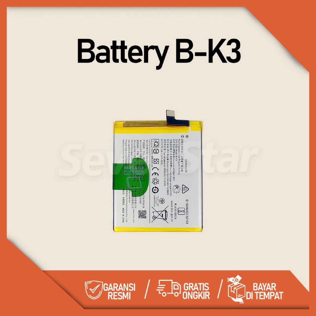 Battery Model B-K3 Vivo Baterai Vivo S1 Pro Vivo S1Pro Vivo 1920 Battery B-K3 BK3