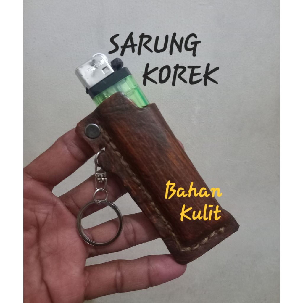 Bungkus Korek / Sarung Korek Api Tokai Bahan Kulit Vegtan