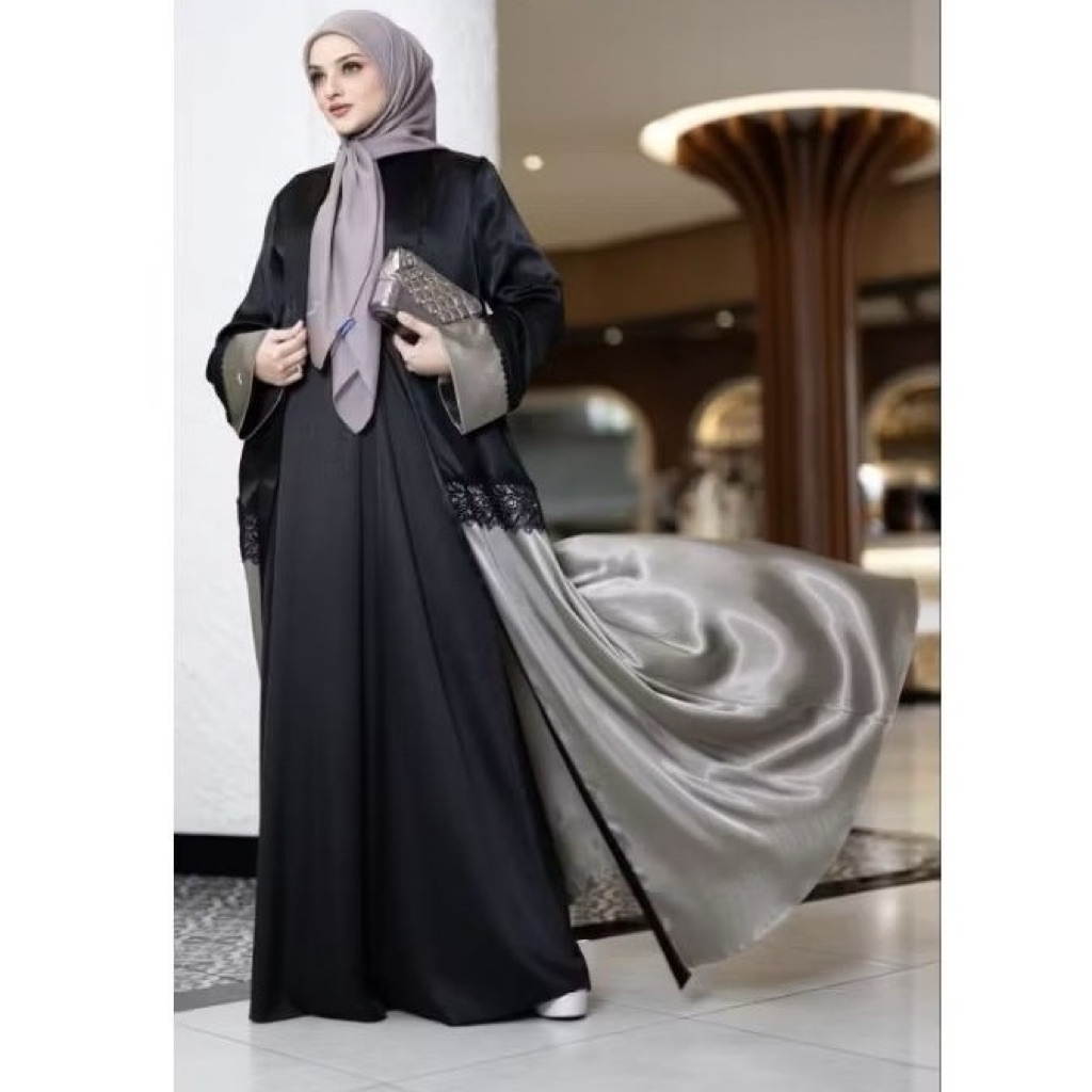 PRELOVED ABAYA ZAHRA BY  MANDJHA IVAN GUNAWAN JAVINA KALEELA HIKMAT LNW BAJU MURAH BAJU WANITA