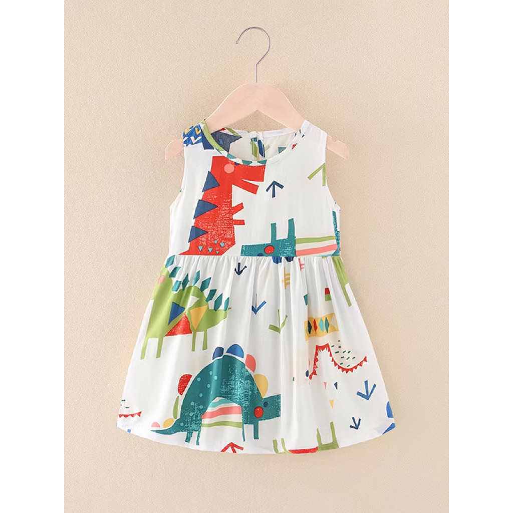 Dress OUJITO White Dino