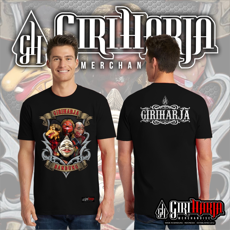 Kaos wayang golek Panakawan / kaos wayang golek Giri Harja / Kaos wayang golek sunda / kaos tangan p