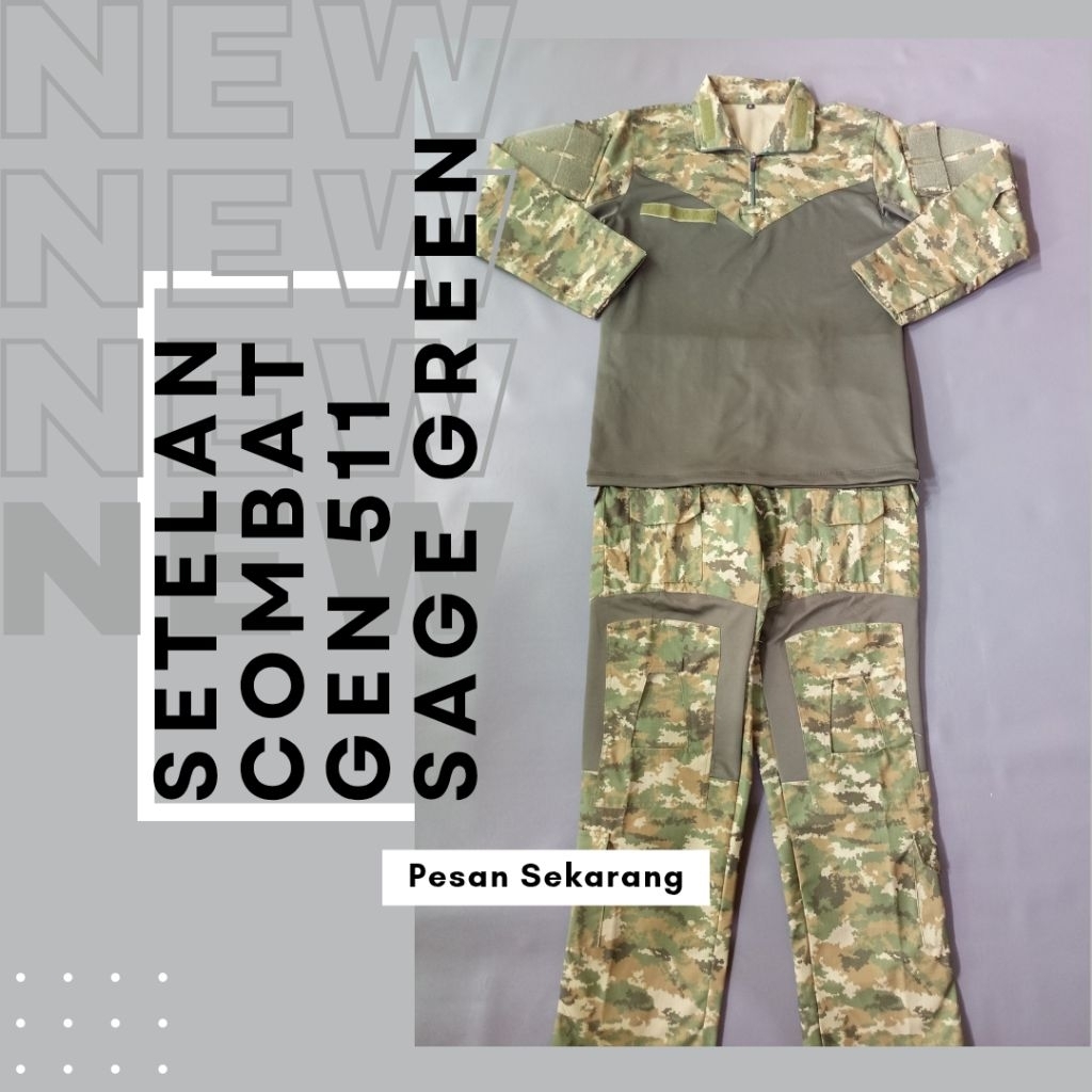 Baju Setelan Tactical Combat Suit Gen 511 Ripstop Kombinasi Scuba