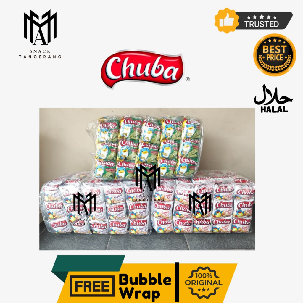 Chuba Keripik Singkong Keju Sambal Balado Ijo 12 Gram [1 BAL ISI 12 PACK]