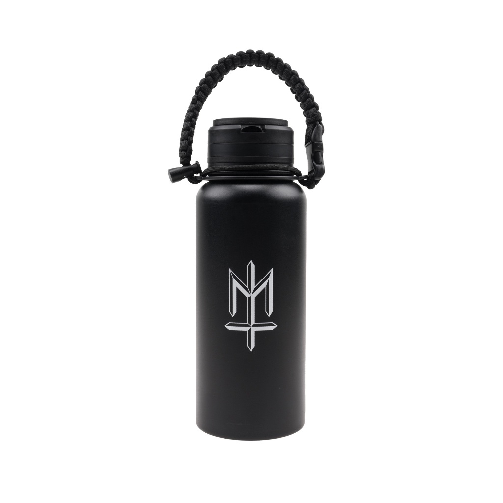 TUMBNAL Imperat MATERNAL DISASTER BOTOL MINUM DOUBLE WALL INSULATED 304 TUMBLER  BLACK STAINLESS STE