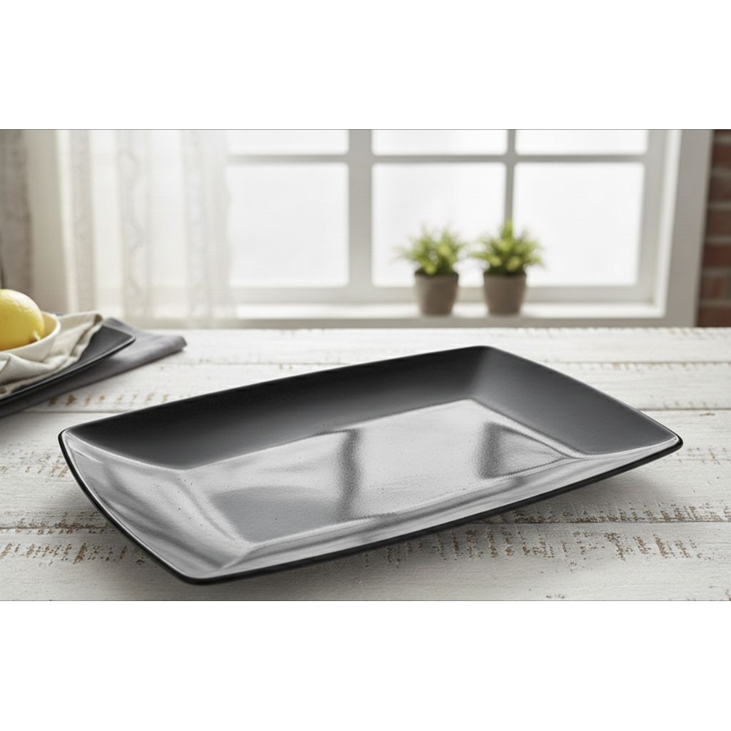 Piring Saji Persegi Panjang Melamine