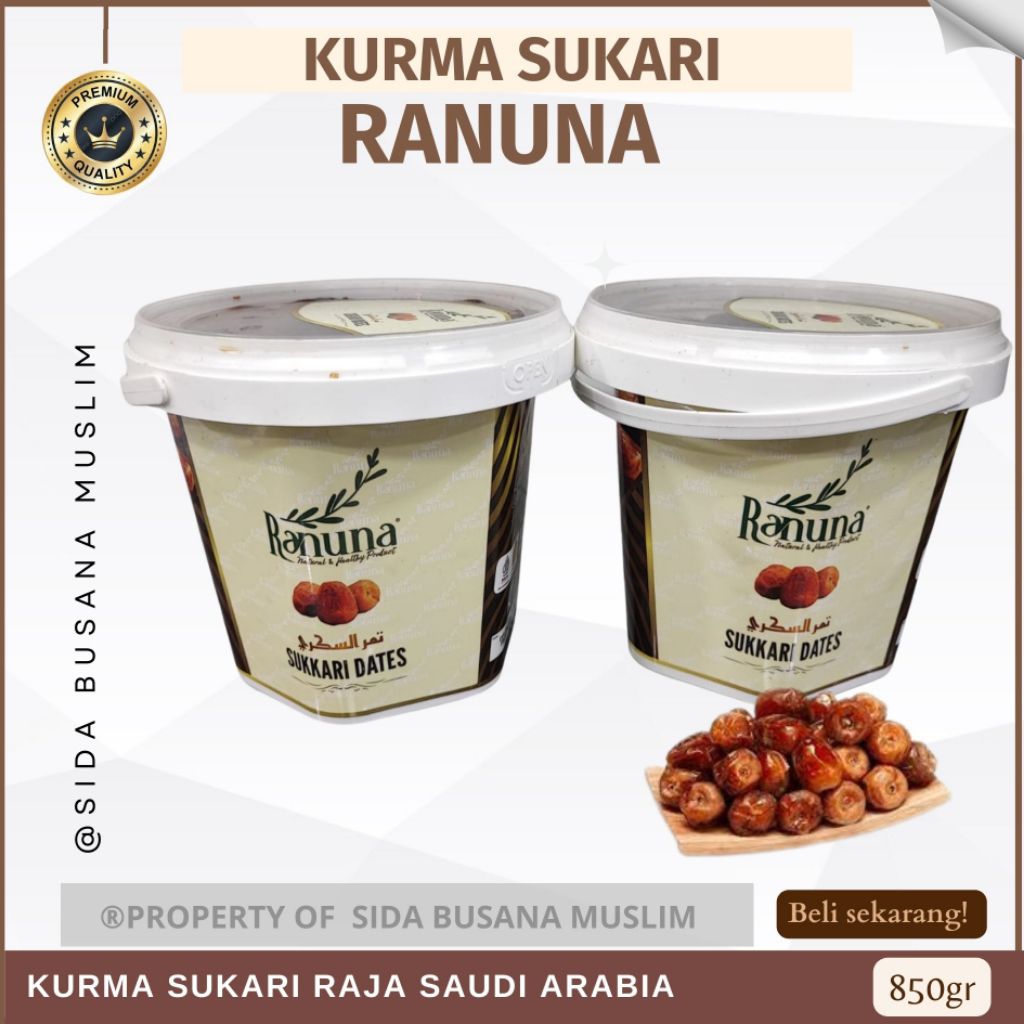 Kurma Sukari al qosim 850gr Sukari ember Al qassim madinah original