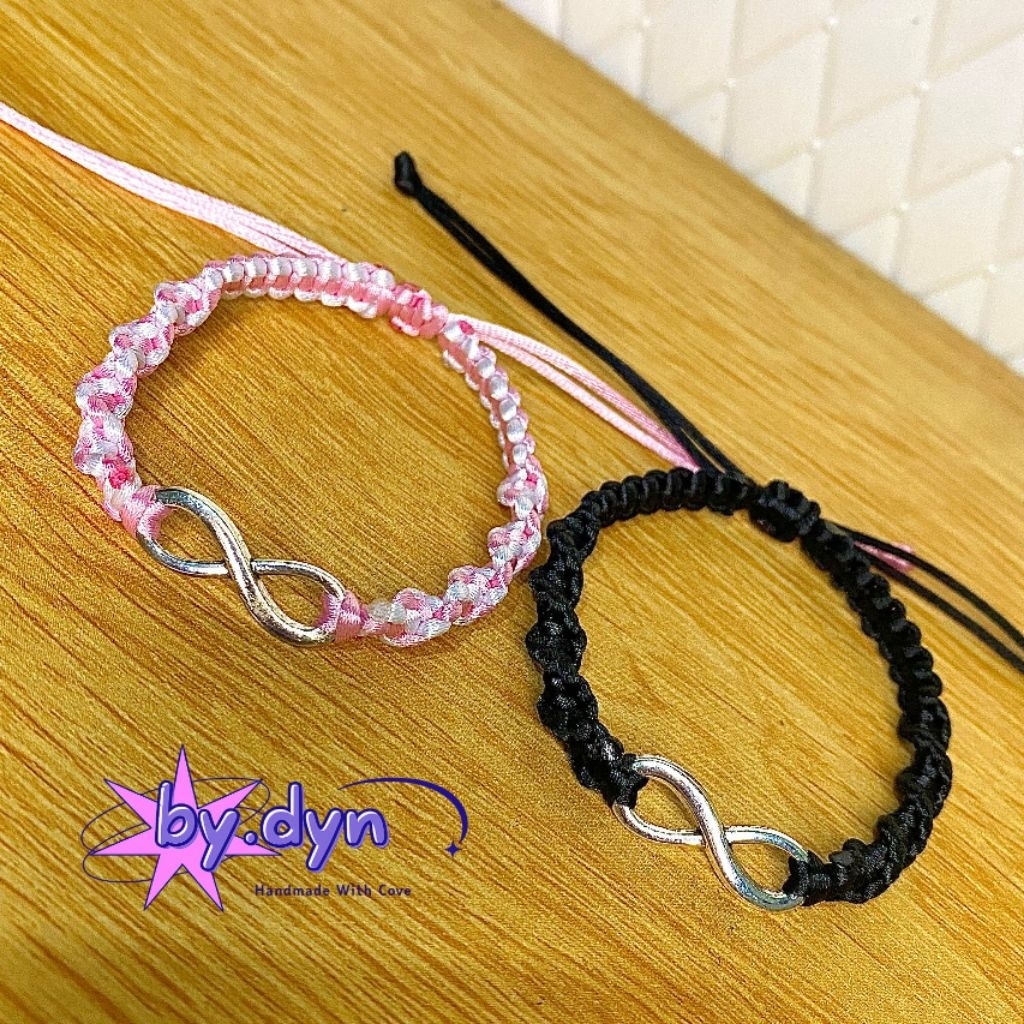 FREE BOX Gelang Couple Infinity | Gelang tali infinity | Gelang Pasangan Sahabat