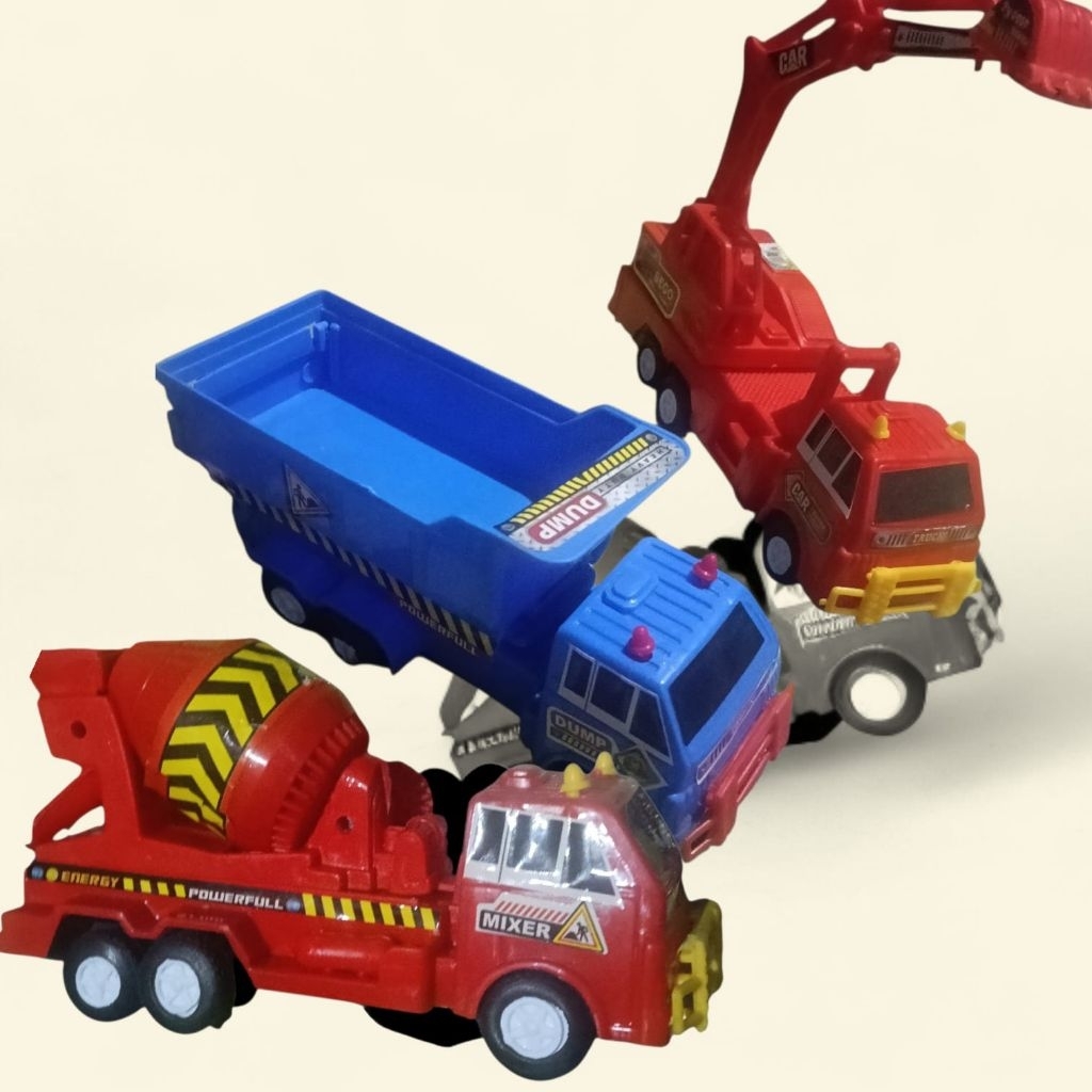 Mainan anak truck kontruksi | mainan truck molen/bego mini lengkap