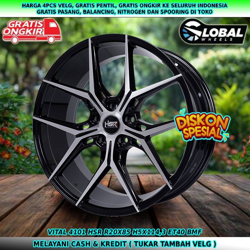 Velg R20 cocok untuk mobil Civic Turbo| Camry| Corolla Cross| Supra| dll velg hsr vital R20