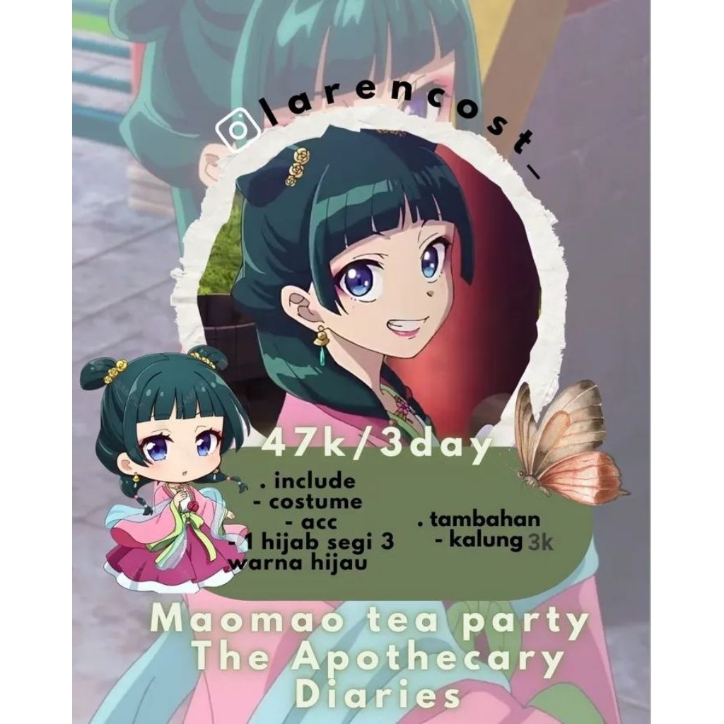 Rental costum maomao party