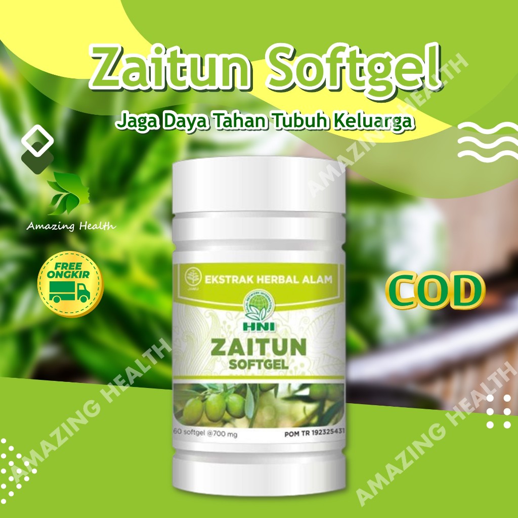 Minyak Zaitun Softgel HNI HPAI 60 Kapsul - Membantu Daya Tahan Tubuh - Amazing Health