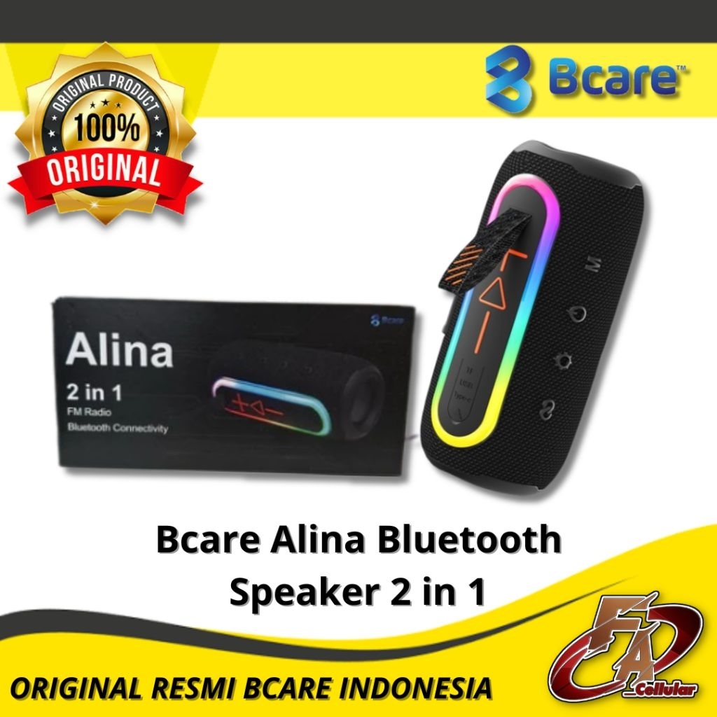 Bcare Alina Bluetooth Speaker 2 in 1 - Original Resmi Bcare