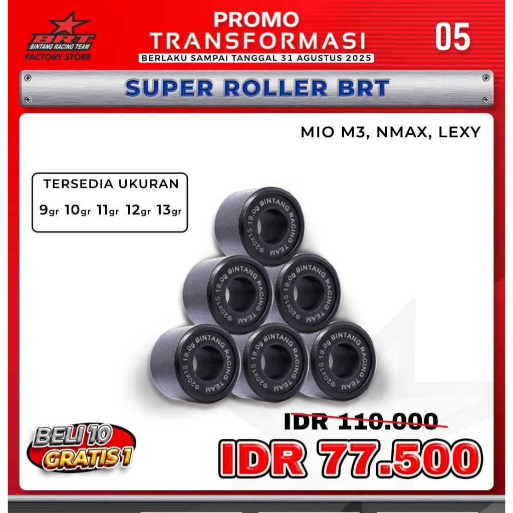Roller BRT nmax mio m3
