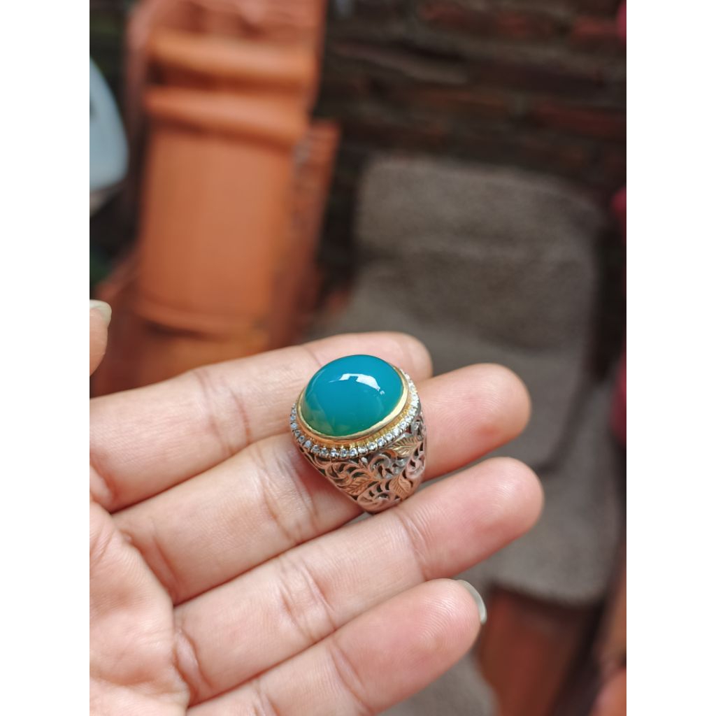 Bacan doko natural ring perak