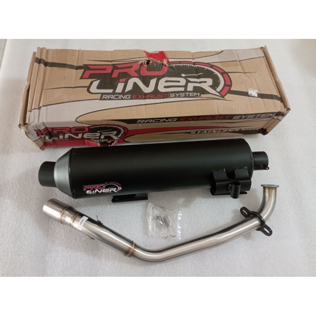 Knalpot Aerox Standar racing Black Hitam Original Proliner