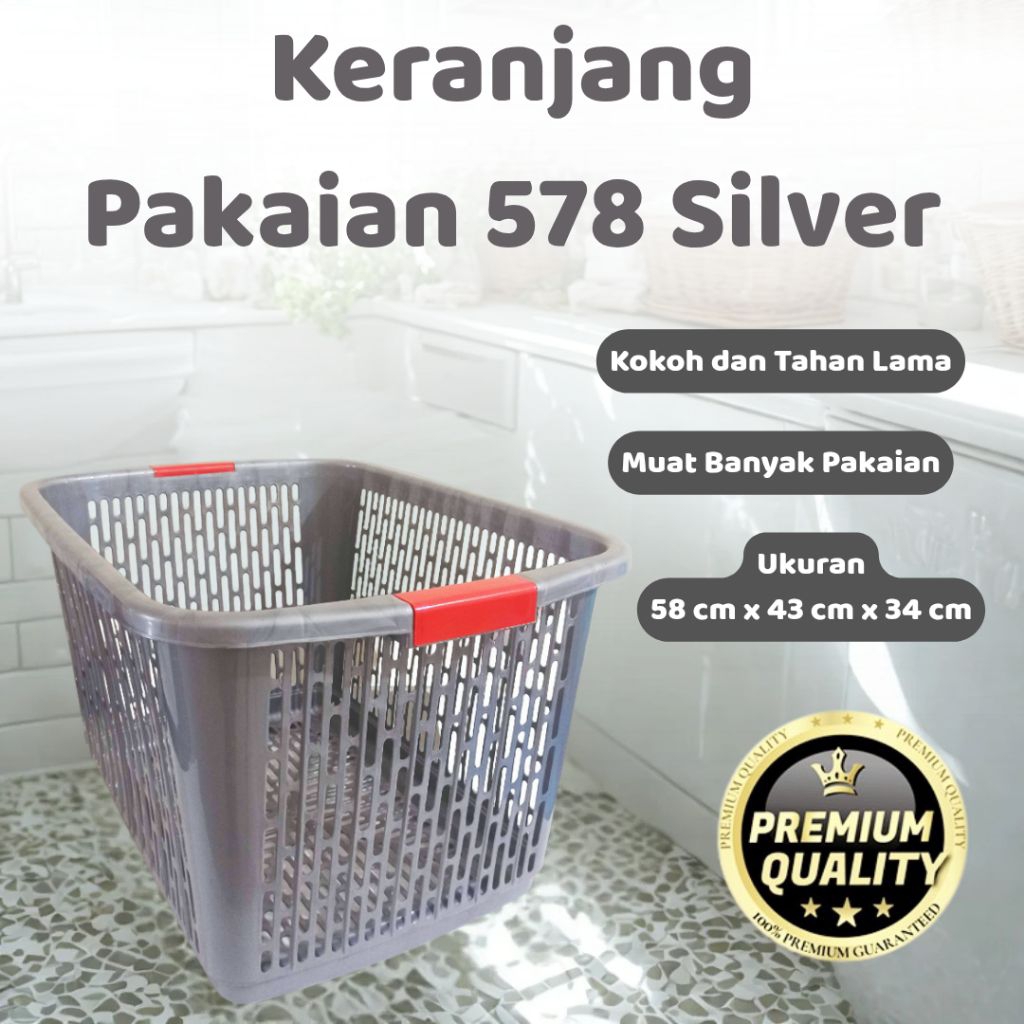 MPW Keranjang Pakaian 578 / Keranjang Pakaian Plastik / Keranjang Laundry