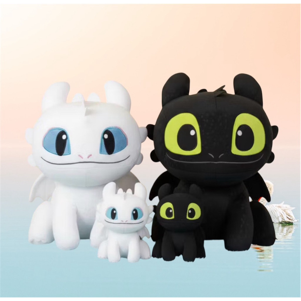 Boneka Toothless Night Dragon Naga Black