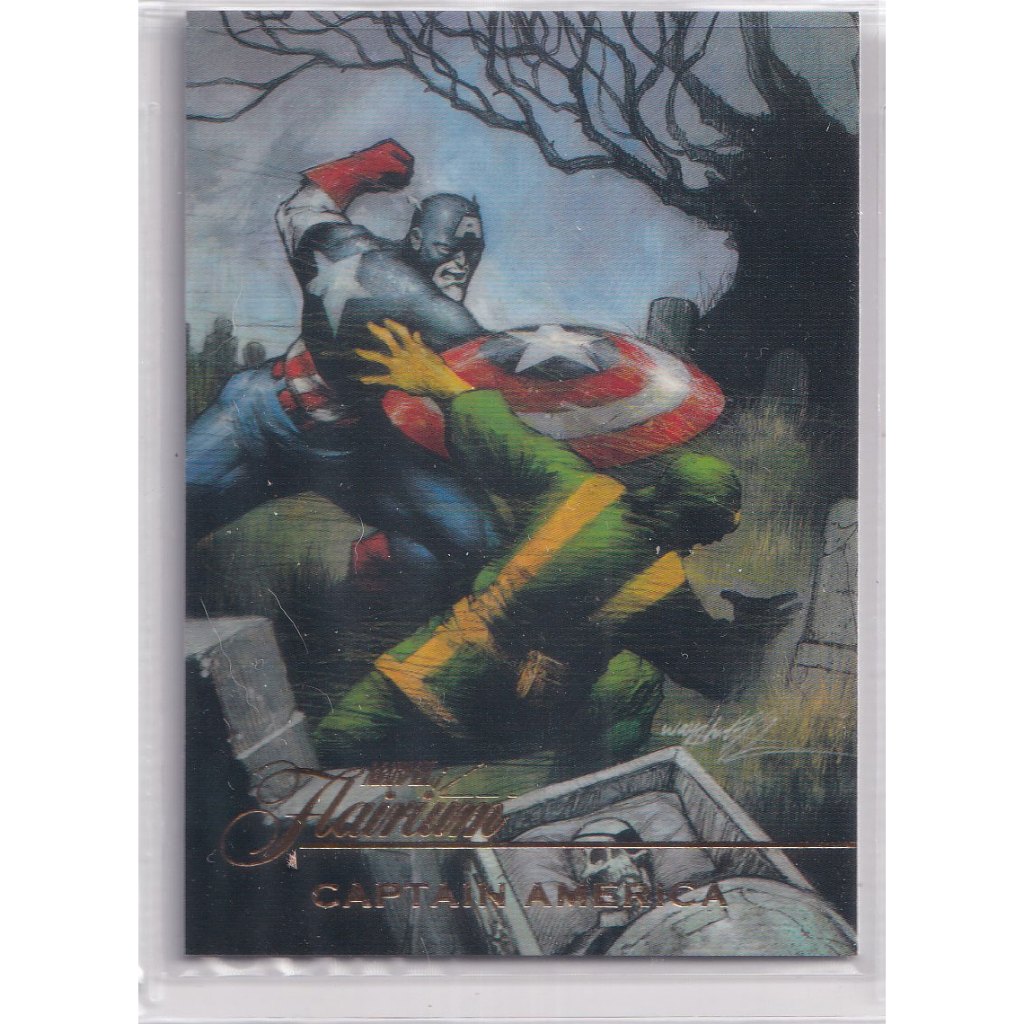 2023 Flair Marvel Flairium #FT-19 Level 2 Captain America