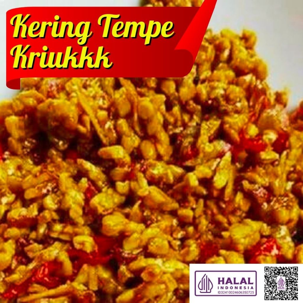 200gr Tempe Orek Kriukkk/ Tempe Orek Pedas Manis/ Orek Tempe Renyah/ Orek Tempe Pedas Manis/ Kering 
