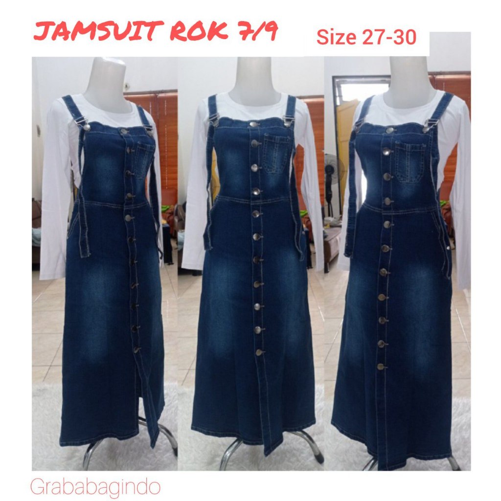 JAMSUIT ROK / JUMPSUIT ROK SIZE 27 - 30  / BAJU KODOK REMAJA
